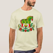 FRENZIEDminds T-shirt featuring stately Dala Horse (Voorkant)