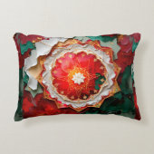 Frequency Abstract Christmas Festive Sovereignty  Accent Kussen (Voorkant)