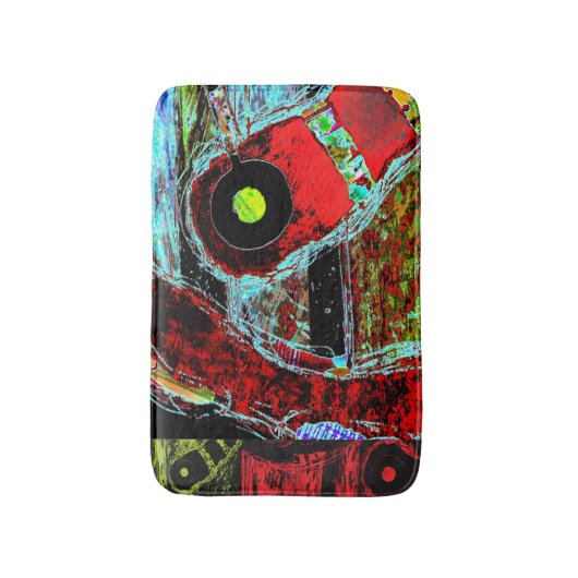 Frequency Serpent – Abstract Energy Compact Mirror Badmat (Voorkant Verticaal)