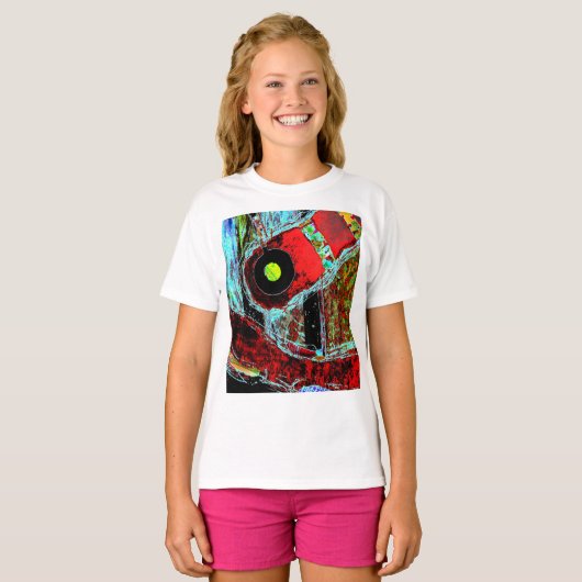 Frequency Serpent – Abstract Energy Compact Mirror T-shirt (Voorkant volledig)