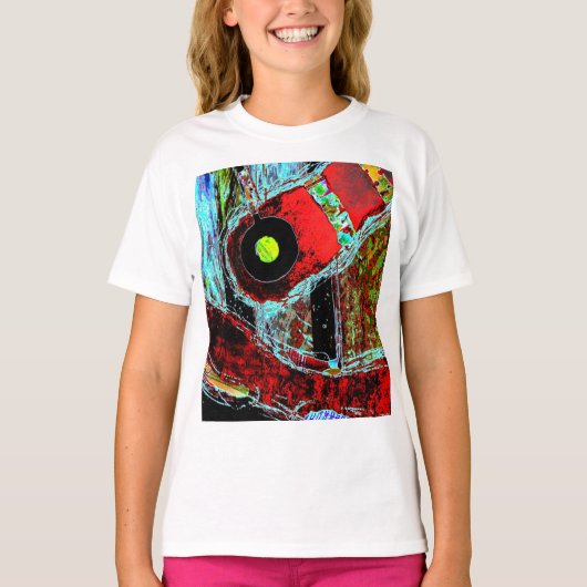 Frequency Serpent – Abstract Energy Compact Mirror T-shirt (Voorkant)