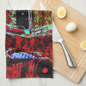 Frequency Serpent – Abstract Energy Compact Mirror Theedoek (Quarter Fold)