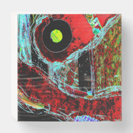 Frequency Serpent – Abstract Energy Wood Box Sign Houten Kist Print