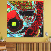 Frequency Serpent  Abstract Stretched Canvas Print (Insitu (Woonkamer))