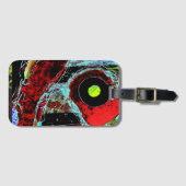 Frequency Serpent – Digital Abstract Energy Cross  Bagagelabel (Voorkant (horizontaal))