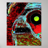 Frequency Serpent – Digital Abstract Energy Poster (Voorkant)