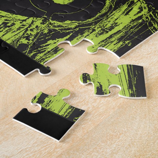 Frequency Serpent – Digital Abstract Energy Puzzle Legpuzzel (Zijkant)