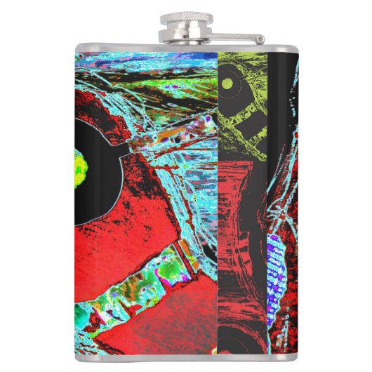 Frequency Serpent – Digital Abstract Energy Vinyl  Heupfles (Achterkant)