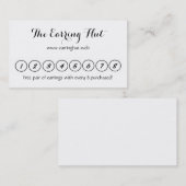 "Frequent Bezoeker" (8 cirkels) Visitekaartjes Klantenkaartje (Voorkant / Achterkant)