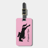 Frequent Flyer Custom Show Jumping Equestrian Ride Bagagelabel (Voorkant verticaal)