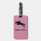 Frequent Flyer Custom Show Jumping Equestrian Ride Bagagelabel (Achterkant verticaal)