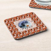 Frequent Flyer Halloween Heks Riding Broomstick Bier Onderzetter (Linkerzijde)