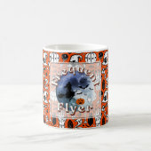 Frequent Flyer Halloween Heks Riding Broomstick Koffiemok (Center)