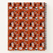 Frequent Flyer Halloween Heks Riding Broomstick Notitieboek (Achterkant)