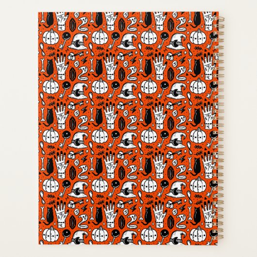 Frequent Flyer Halloween Heks Riding Broomstick Planner (Achterkant)