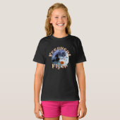 Frequent Flyer Halloween Heks Riding Broomstick T-shirt (Voorkant volledig)