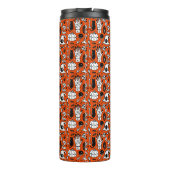 Frequent Flyer Halloween Heks Riding Broomstick Thermosbeker (Achterkant)