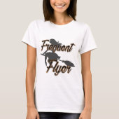 Frequent Flyer Halloween-witteontwerp T-shirt (Voorkant)
