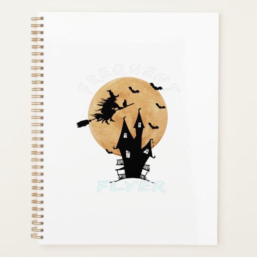 Frequent Flyer Heks Halloween T-Shirt Perfect Planner (Voorkant)