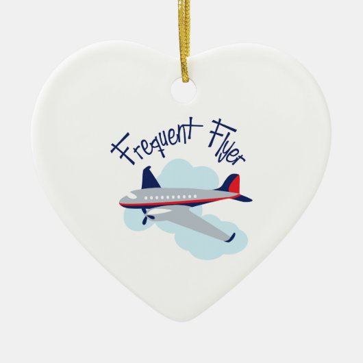 Frequent Flyer Keramisch Ornament (Voorkant)