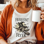 Frequent Flyer  Raccoon Halloween T-shirt