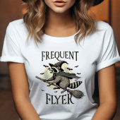 Frequent Flyer  Raccoon Halloween T-shirt