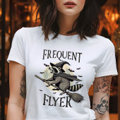 Frequent Flyer  Raccoon Halloween T-shirt