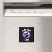 Frequent Flyer Witch Grappig Halloween Kostuum Ide Magneet (Insitu (Vaatwasser))