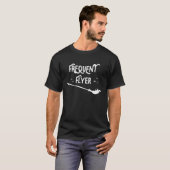 Frequent Flyer Witches Broom Halloween  Costume T-shirt (Voorkant volledig)