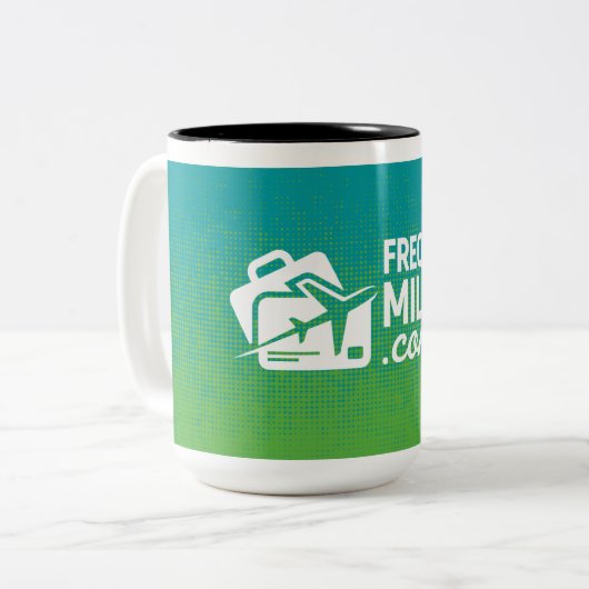 Frequent Miler 15 oz Koffie Mok (Voorkant links)