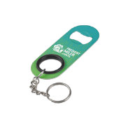 Frequent miler Sleutelhanger Mini Flessenopener (Achterkant Gekanteld)