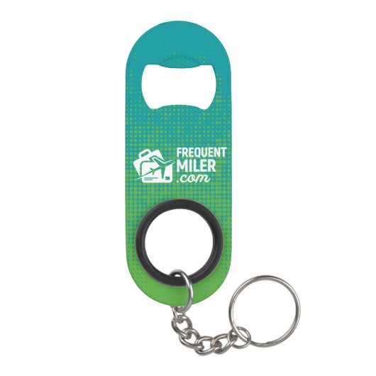 Frequent miler Sleutelhanger Mini Flessenopener (Achterkant)