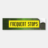 FREQUENT STOPS-bumpersticker Bumpersticker (Voorkant)