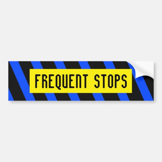 FREQUENT STOPS-bumpersticker Bumpersticker (Voorkant)