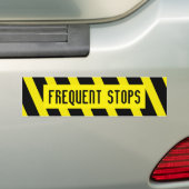 FREQUENT STOPS-bumpersticker Bumpersticker (Op auto)