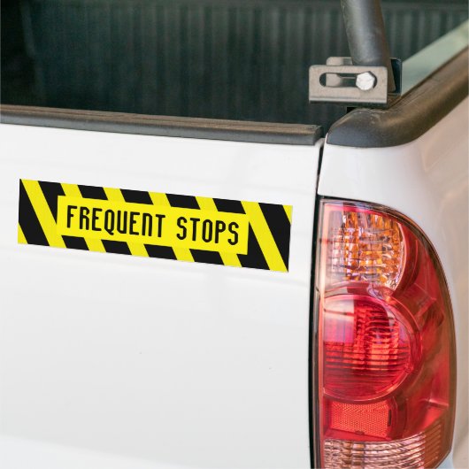 FREQUENT STOPS-bumpersticker Bumpersticker (Op Truck)