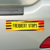 FREQUENT STOPS-bumpersticker Bumpersticker (Op auto)