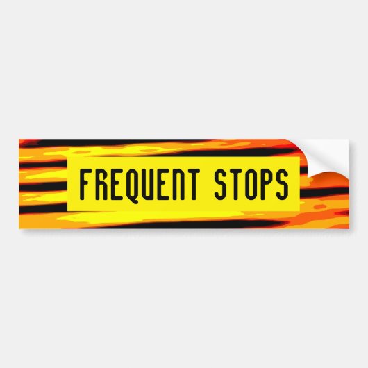 FREQUENT STOPS-bumpersticker Bumpersticker (Voorkant)