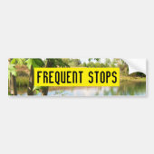 FREQUENT STOPS-bumpersticker Bumpersticker (Voorkant)
