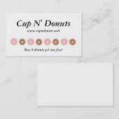 "Frequent Visitor" (8 Donuts) Loyalty-kaarten Klantenkaartje (Voorkant / Achterkant)