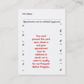 Frequente Bather Punch-kaart voor grote winkels Klantenkaartje (Achterkant)