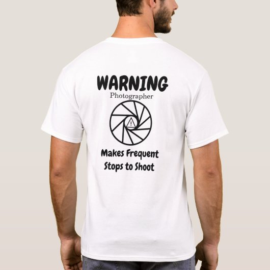 Frequente stappen Fotograaf T-shirt (Achterkant)