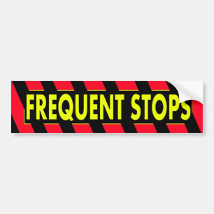 Frequente stoppen bumpersticker