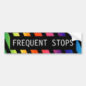 Frequente stoppen bumpersticker (Voorkant)