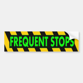 Frequente stoppen bumpersticker