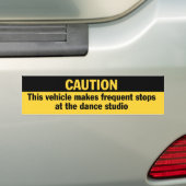 Frequente stoppen Dance Studio bumper sticker (Op auto)