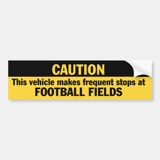 Frequente stoppen (Football) Bumpersticker (Voorkant)