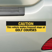 Frequente stoppen (Golf) Bumpersticker (Op auto)