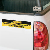 Frequente stoppen (Golf) Bumpersticker (Op Truck)