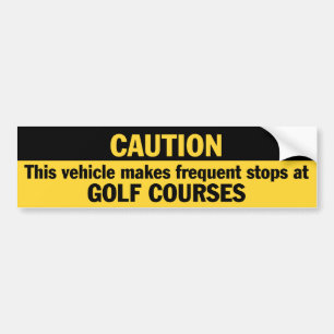 Frequente stoppen (Golf) Bumpersticker